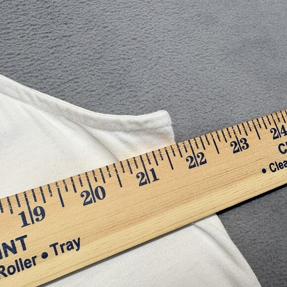 Habitat Size XL White 100% Cotton Sleeveless Tunic Tank Swing Top - Picture 5 of 7